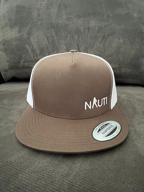 White NAUTI Embroidered Hat