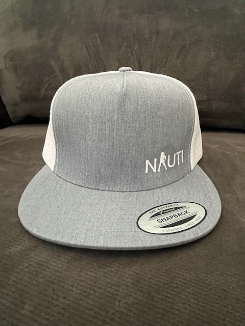 White NAUTI Embroidered Hat