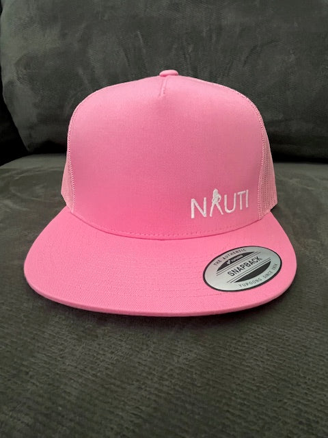 White NAUTI Embroidered Hat