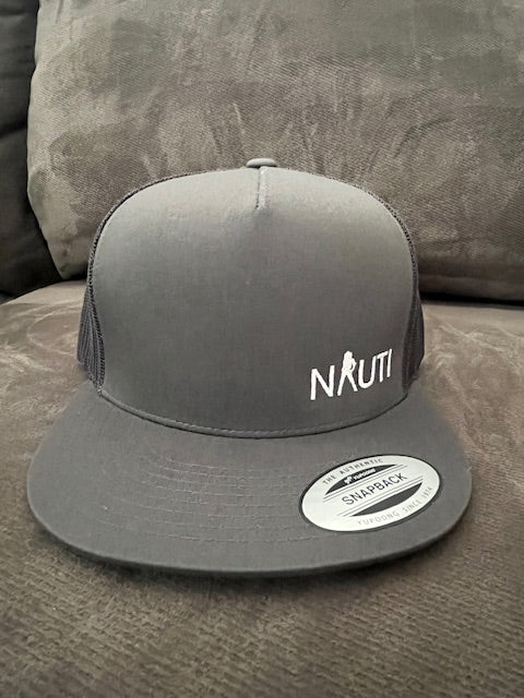 White NAUTI Embroidered Hat